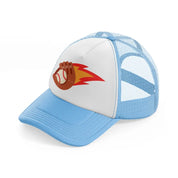 baseball catch-sky-blue-trucker-hat