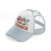 peace love summer-grey-trucker-hat