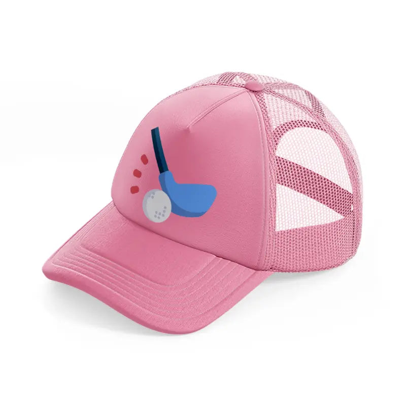 golf stick-pink-trucker-hat