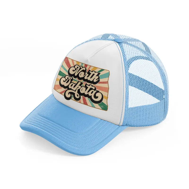 north dakota-sky-blue-trucker-hat