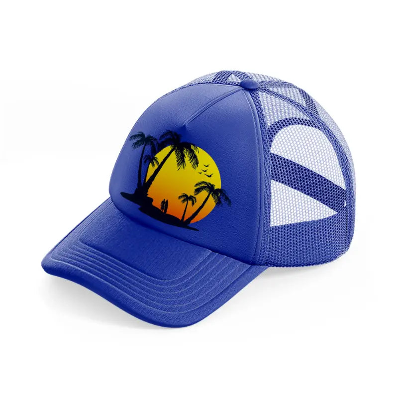 beach blue trucker hat