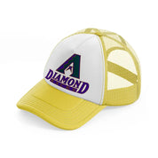 arizona diamondbacks vintage-yellow-trucker-hat