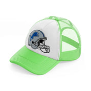 detroit lions helmet-lime-green-trucker-hat