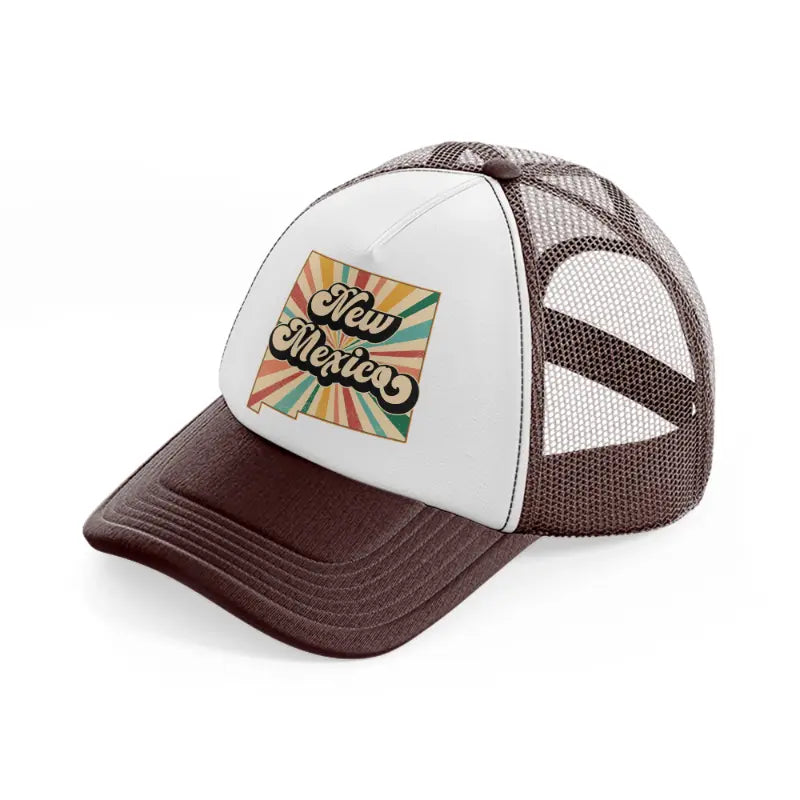 new mexico-brown-trucker-hat