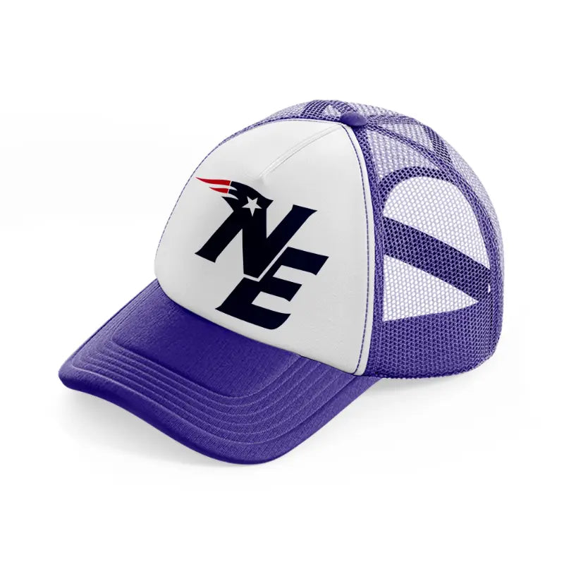 ne patriots-purple-trucker-hat
