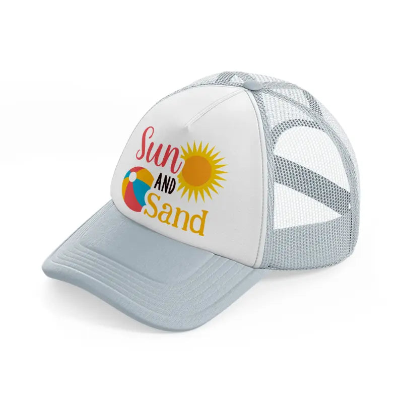 sun and sand grey trucker hat