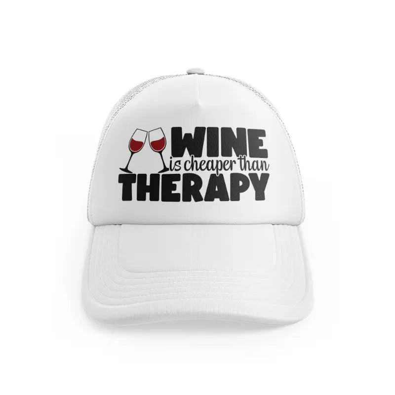 Wine Is Cheaper Than Therapywhitefront-view