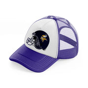 minnesota vikings helmet-purple-trucker-hat