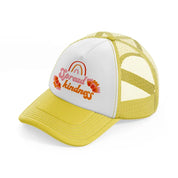 retro positive stickers (3) yellow trucker hat