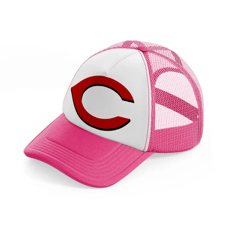 c from cincinnati-neon-pink-trucker-hat