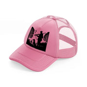 hunter & dog-pink-trucker-hat