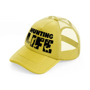 hunting life bold-gold-trucker-hat