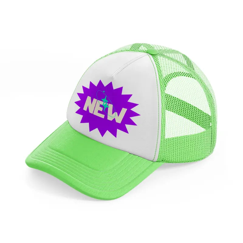 new lime green trucker hat