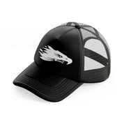 eagle logo black trucker hat