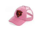 chicago bears emblem-pink-trucker-hat
