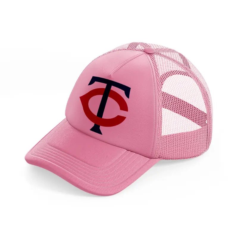 minnesota twins letters-pink-trucker-hat
