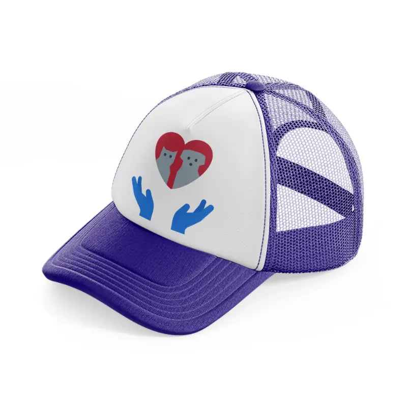 pet care purple trucker hat