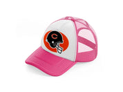 chicago bears helmet-neon-pink-trucker-hat