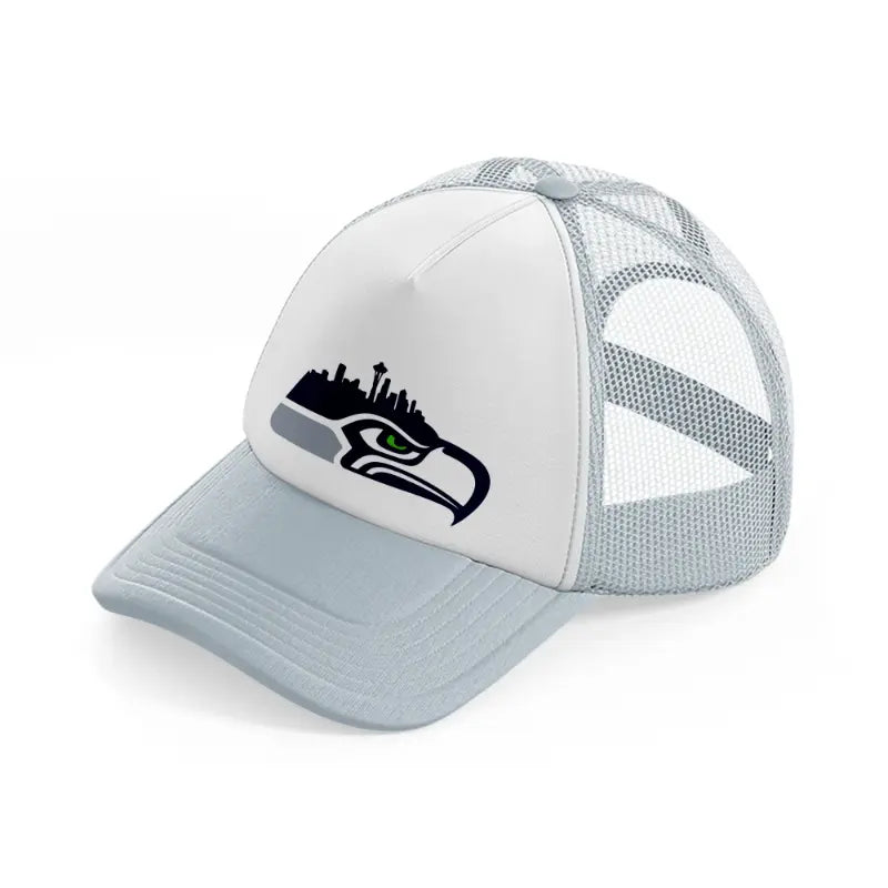 seattle seahawks shape grey trucker hat