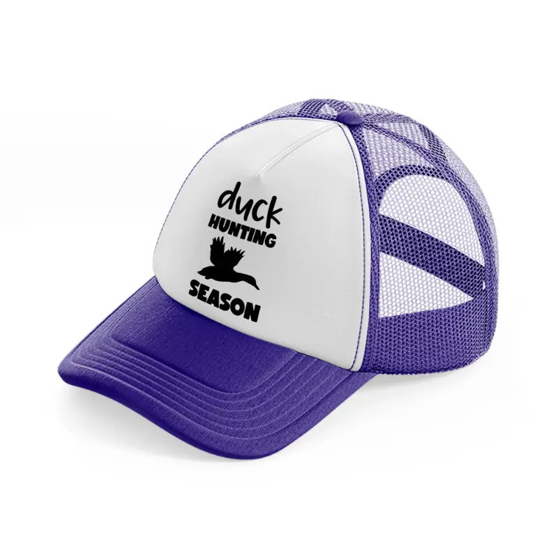 duck hunting seasons-purple-trucker-hat