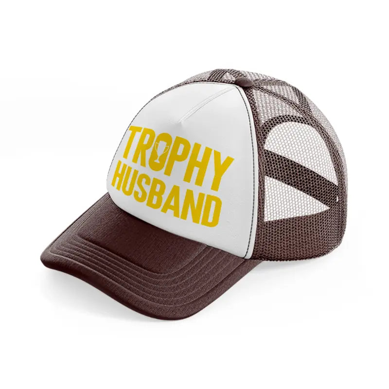 Trophy Husband brown Trucker Hat