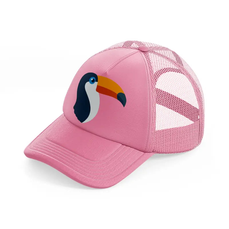 toucan-pink-trucker-hat