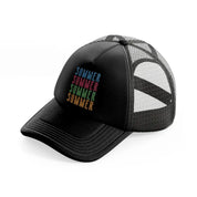 summer multi-black-trucker-hat