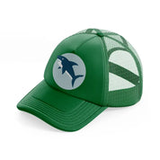 shark green trucker hat