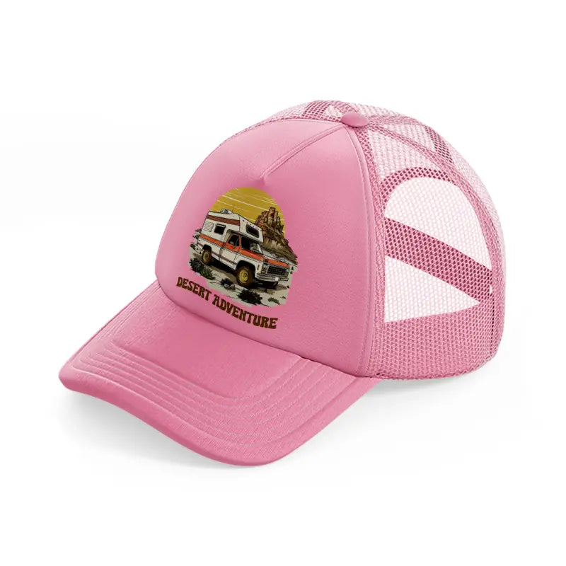 desert adventure-pink-trucker-hat