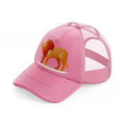 005 lion pink trucker hat