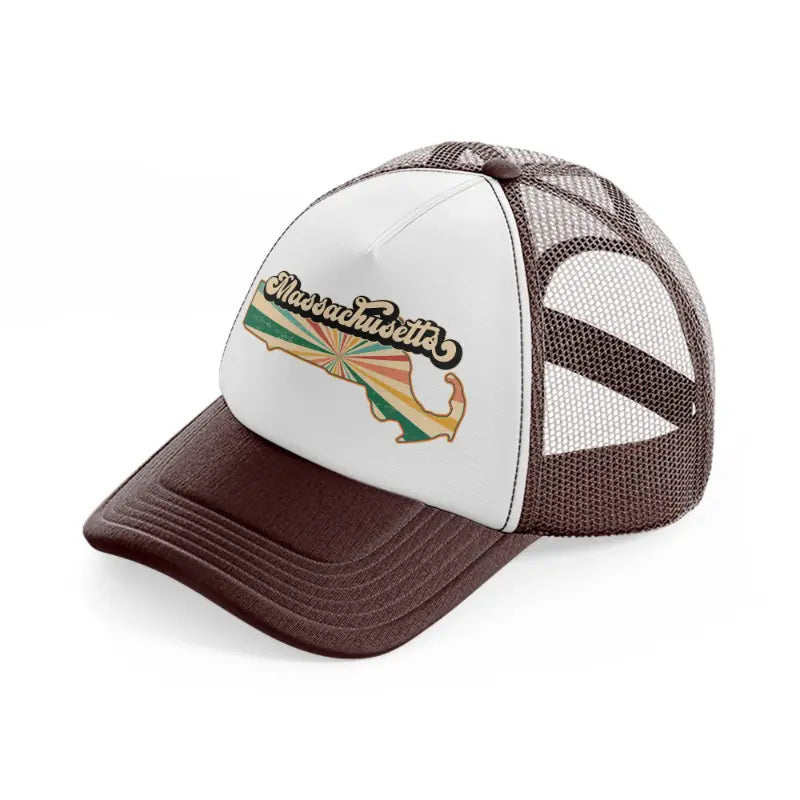 massachusetts-brown-trucker-hat