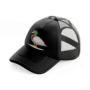 042-duck-black-trucker-hat