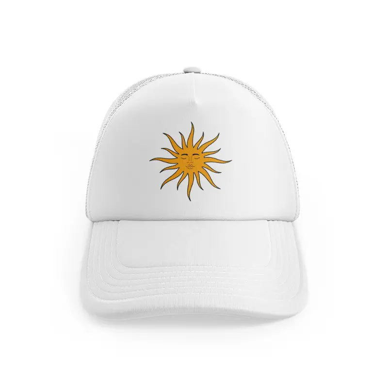 retro elements 65 white trucker hat