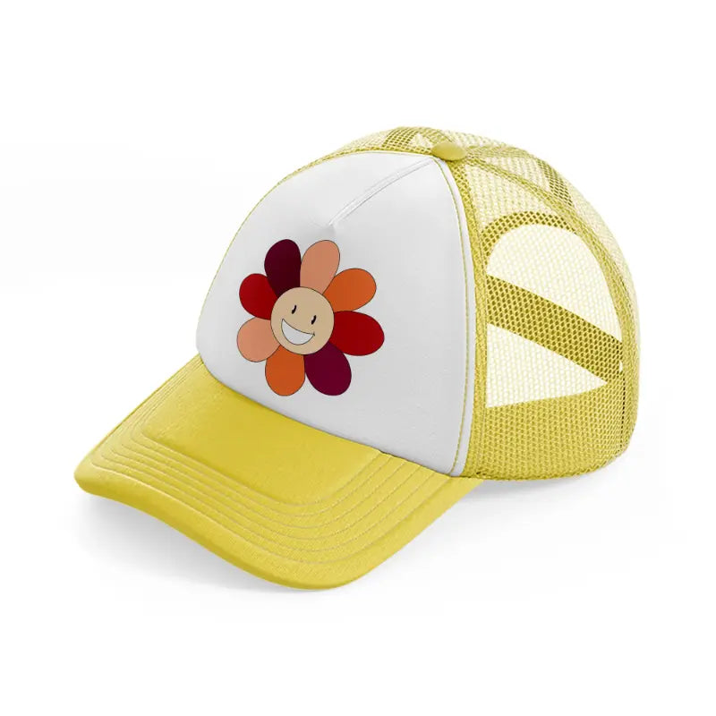 floral elements-18-yellow-trucker-hat