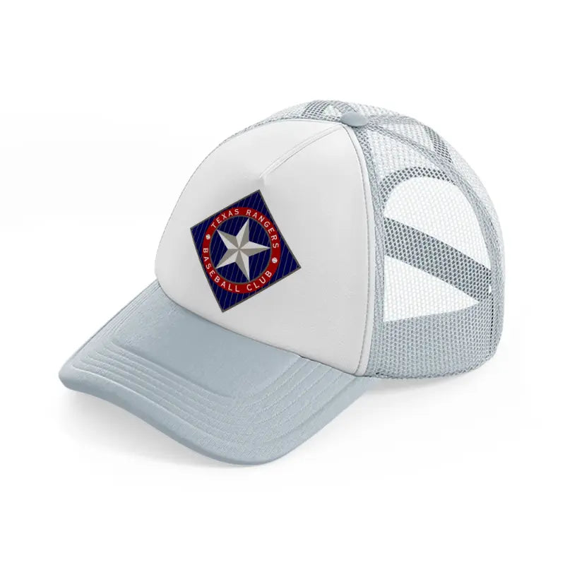 texas rangers baseball club-grey-trucker-hat