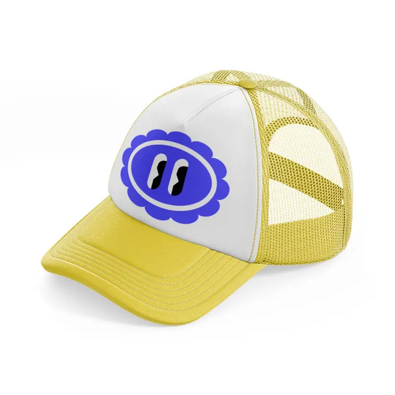 flower blue-yellow-trucker-hat