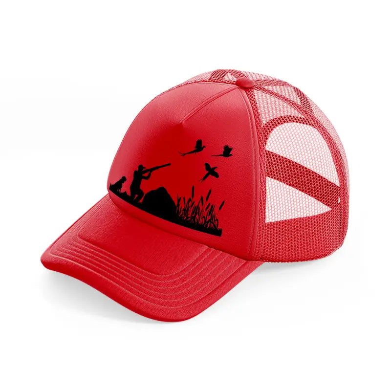 hunting-red-trucker-hat