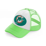 miami dolphins classic-lime-green-trucker-hat