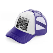 mexican landscape art-purple-trucker-hat