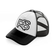 rs black and white trucker hat