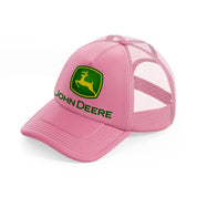 john deere green-pink-trucker-hat