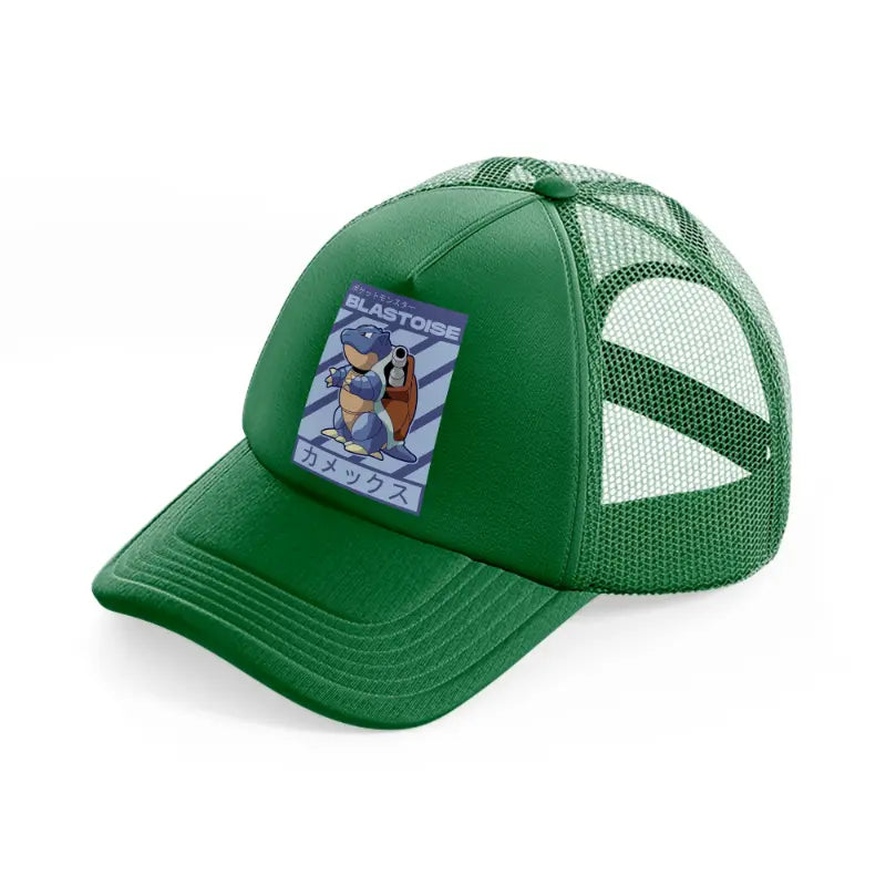 blastoise-green-trucker-hat