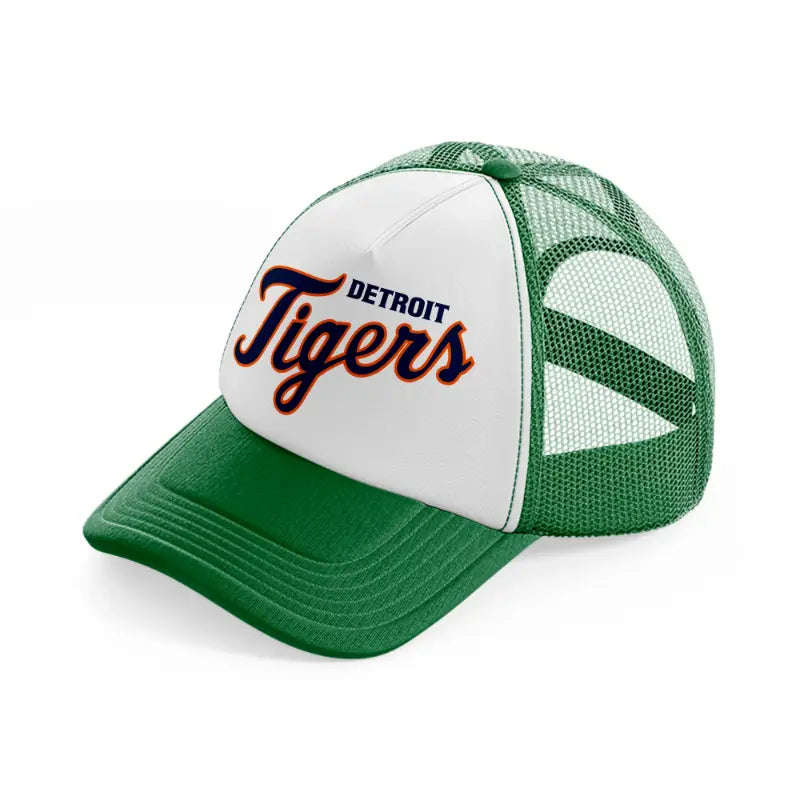 detroit tigers fan-green-and-white-trucker-hat