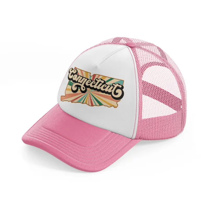 connecticut-pink-and-white-trucker-hat
