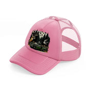 deer car wild pink trucker hat