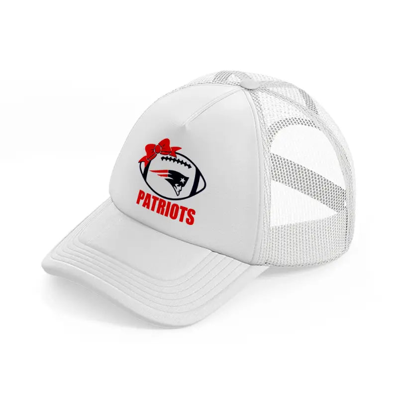 patriots ball-white-trucker-hat