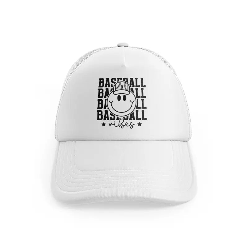 Smiley Baseball Vibeswhitefront view