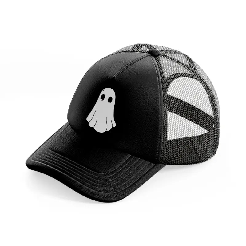 ghost-black-trucker-hat