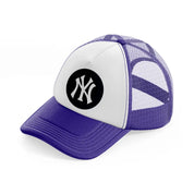 newyork badge-purple-trucker-hat