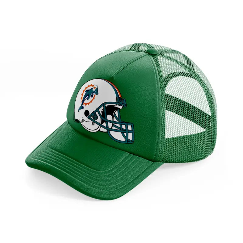 miami dolphins helmet-green-trucker-hat